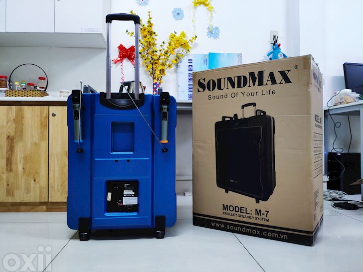 Trải nghiệm nhanh Loa kéo Soundmax M-7: Thiết kế đẹp, nặng, thích hợp mua giải trí tết