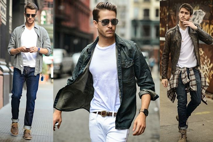 Những kiểu kết hợp áo thun với áo khoác mà nam giới nên biết