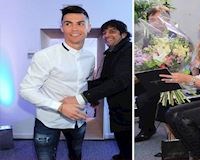Ronaldo và bạn gái lịch lãm về Madrid mở salon tóc