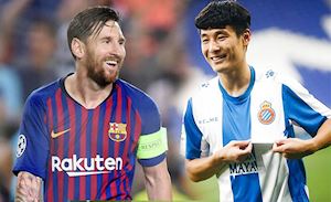 Espanyol áp đảo Barcelona nhờ sao sáng Trung Quốc