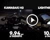 Kawasaki Ninja H2 đại chiến tốc độ gay cấn với siêu mô tô điện