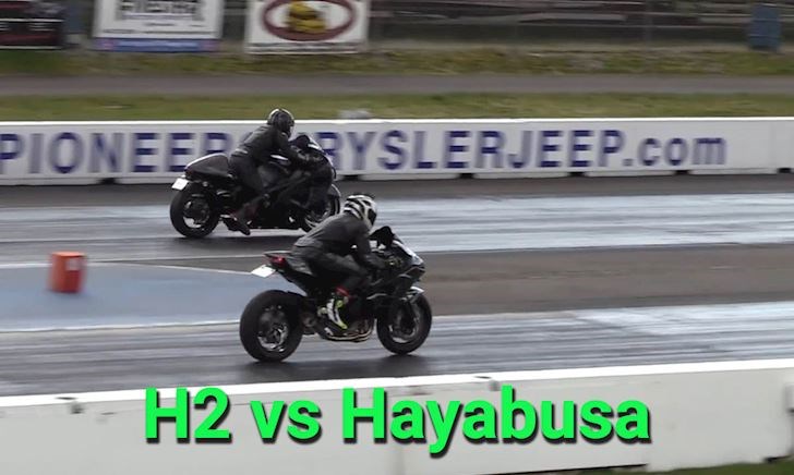 Kawasaki H2 so kè tốc độ cùng thần gió Suzuki Hayabusa