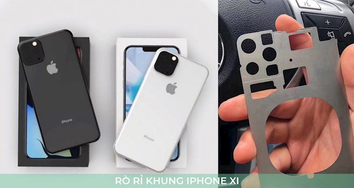 Rò rỉ ảnh trên tay thực thế bản khung iPhone 2019 với 3 camera