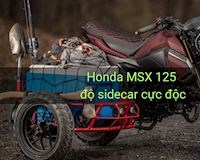 Độc đáo với Honda MSX 125 độ sidecar