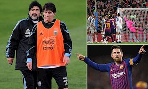 TIẾT LỘ: Huyền thoại Maradona chỉ cho Messi cách đá phạt thần sầu