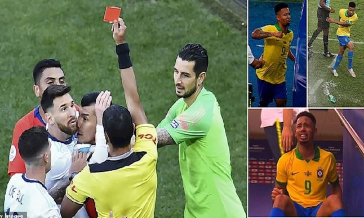 Messi thẻ đỏ, Jesus nổi điên và 5 cú sốc lớn nhất Copa America 2019