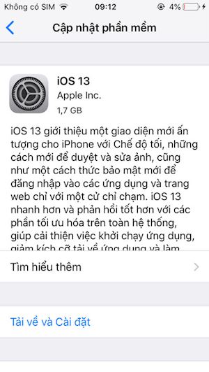 Cach cap nhat iOS 13 chinh thuc de nhu an keo cho tat ca moi nguoi 1