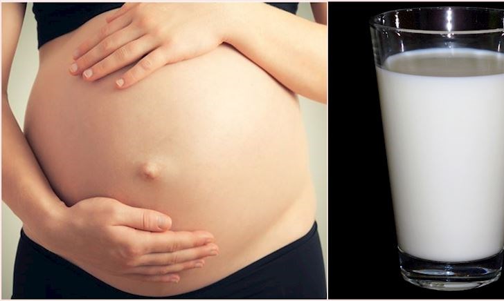 Sau tuần 20, mỗi ngày bà bầu uống 1 ly sữa tươi không đường, thai nhi chắc xương, dài chân