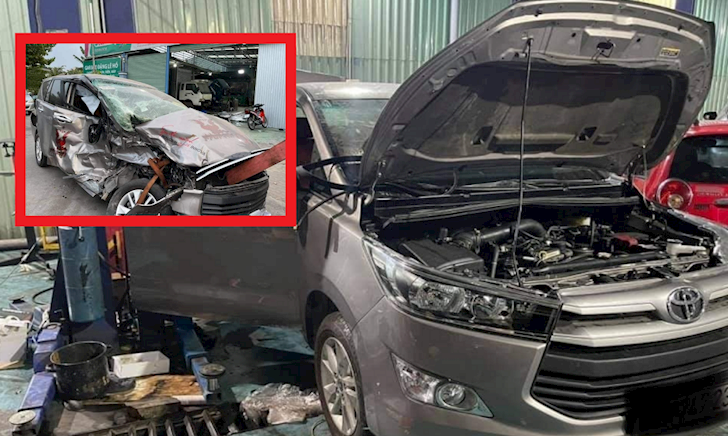 Toyota Innova 'nát bét hóa mới cứng' qua bàn tay thợ Việt