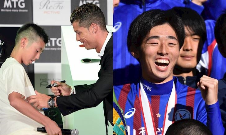 Cậu bé Nhật bị cười chê vì bắt chuyện với Ronaldo, 6 năm sau đã lên ngôi vô địch
