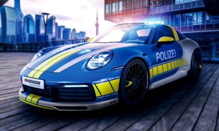 Porsche 911 độ phong cách xe cảnh sát tuyệt đẹp