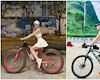 Ngắm nhìn vóc dáng tuyệt đẹp của Diệp Lâm Anh, Kỳ Duyên nhờ đạp xe