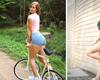 Người đẹp thể thao - nữ VĐV gây sốt vì vừa đạp xe vừa cởi đồ