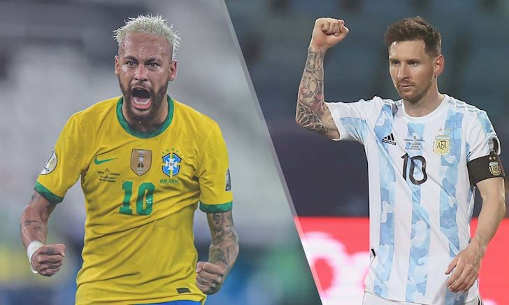 Tructiepbongda, Link xem trực tiếp Brazil vs Argentina 7h ngày 11/7