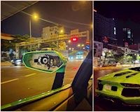 Ơ kìa, siêu xe đang đậu trên đường phố Sài Gòn bị trộm lấy luôn kính chiếu hậu