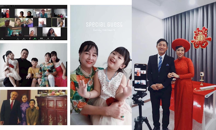 Độc đáo đám cưới online ở Việt Nam hai gia đình gặp mặt qua ứng dụng Zoom