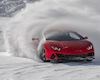 Đoàn siêu xe Lamborghini triệu USD thử thách với đường tuyết