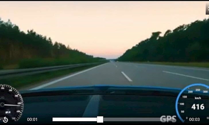 Điều khiển Bugatti chạy 417 km/giờ trên cao tốc, triệu phú có thể bóc 2 cuốn lịch
