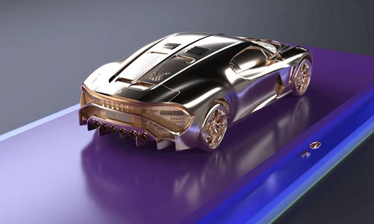 Xuất hiện phiên bản bằng vàng của Bugatti La Voiture Noire duy nhất trên thế giới